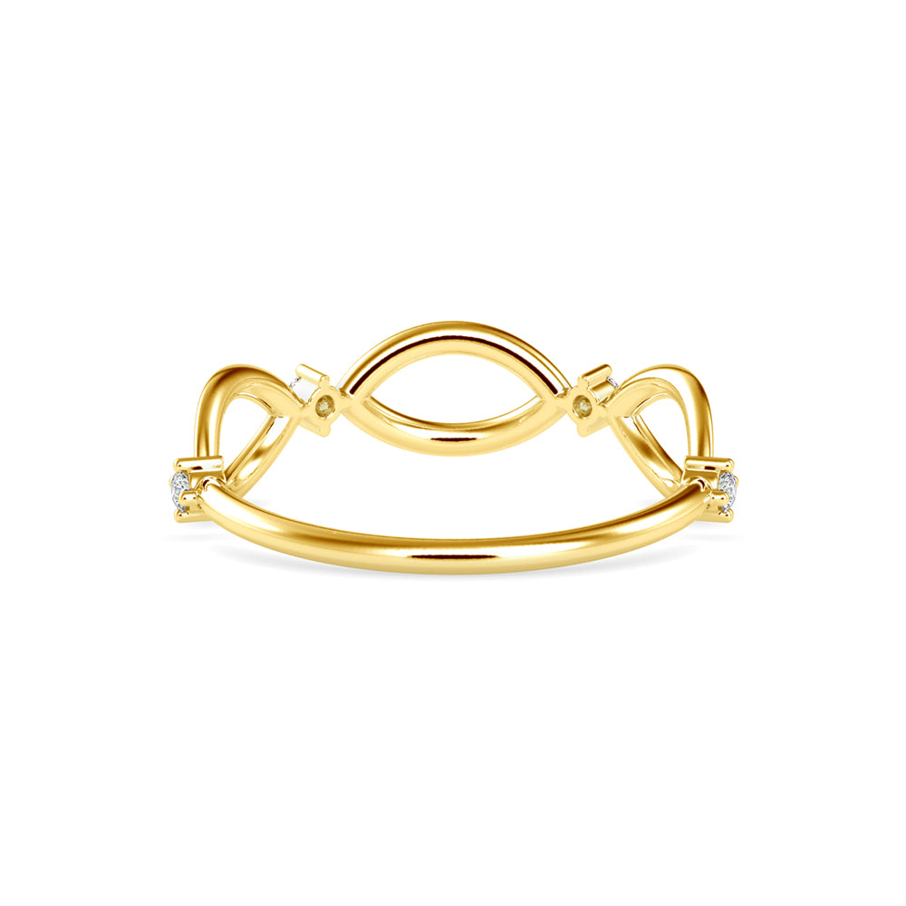 Glittering Trinity Ring