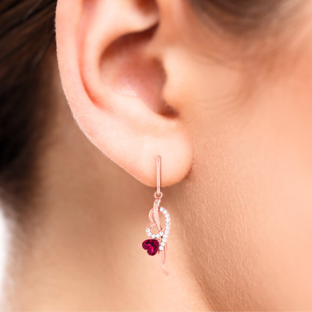 Tumbling Hearts Earrings