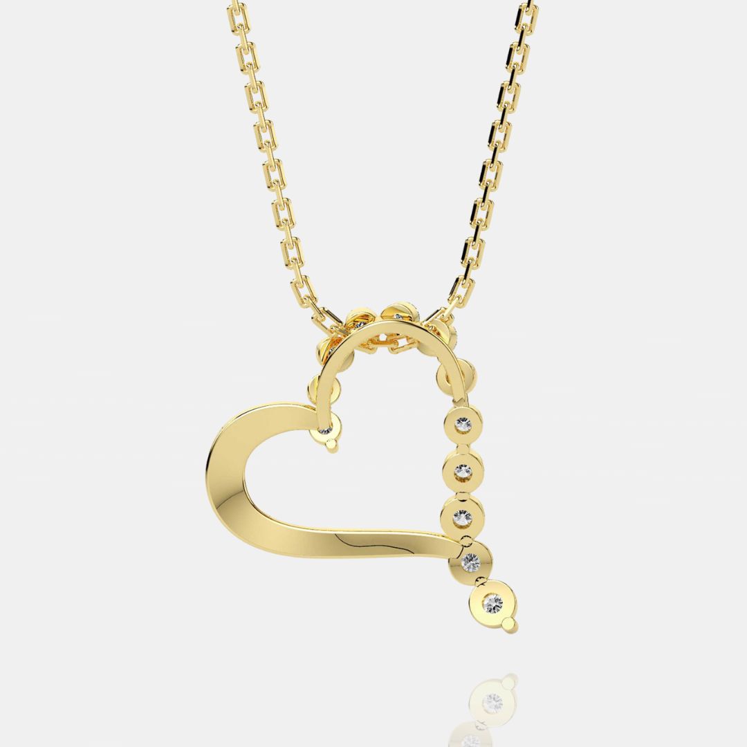 Diamond Studded Love Pendant