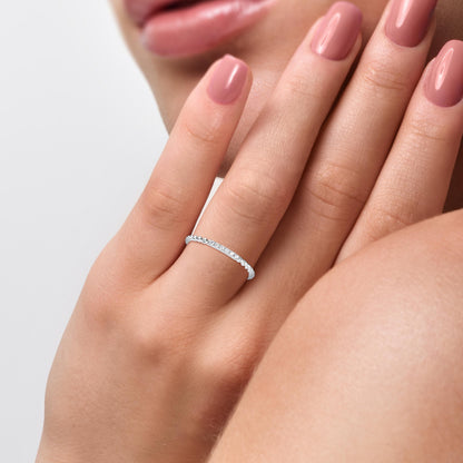 Elegant Ripples Ring