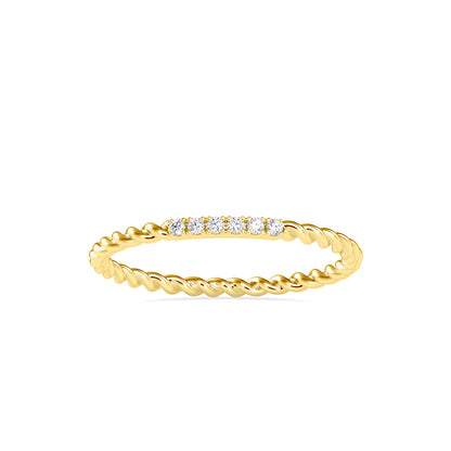 Elegant Ripples Ring