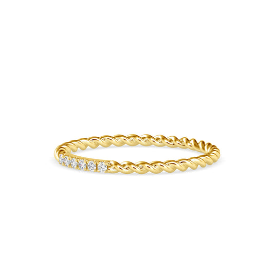 Elegant Ripples Ring