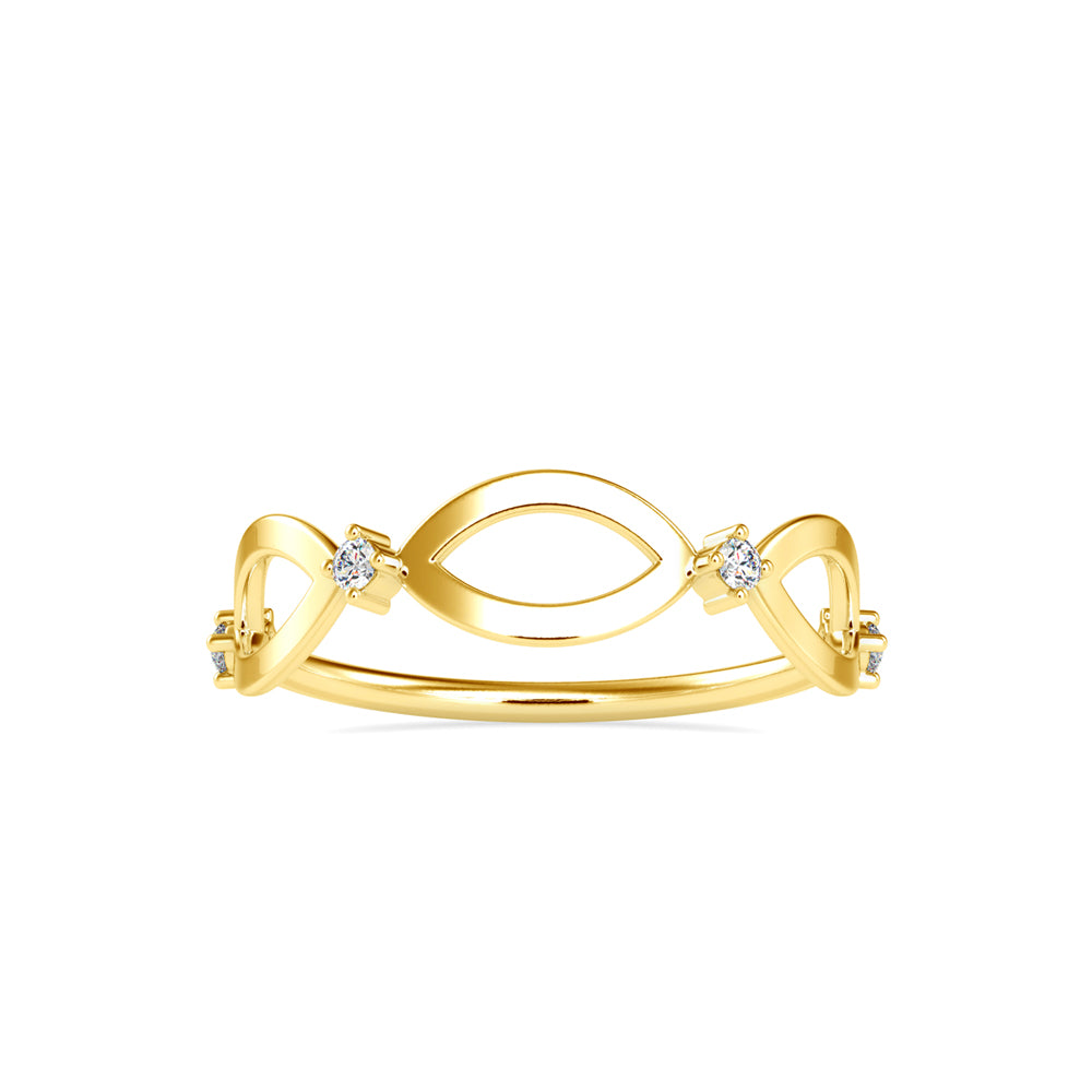 Glittering Trinity Ring