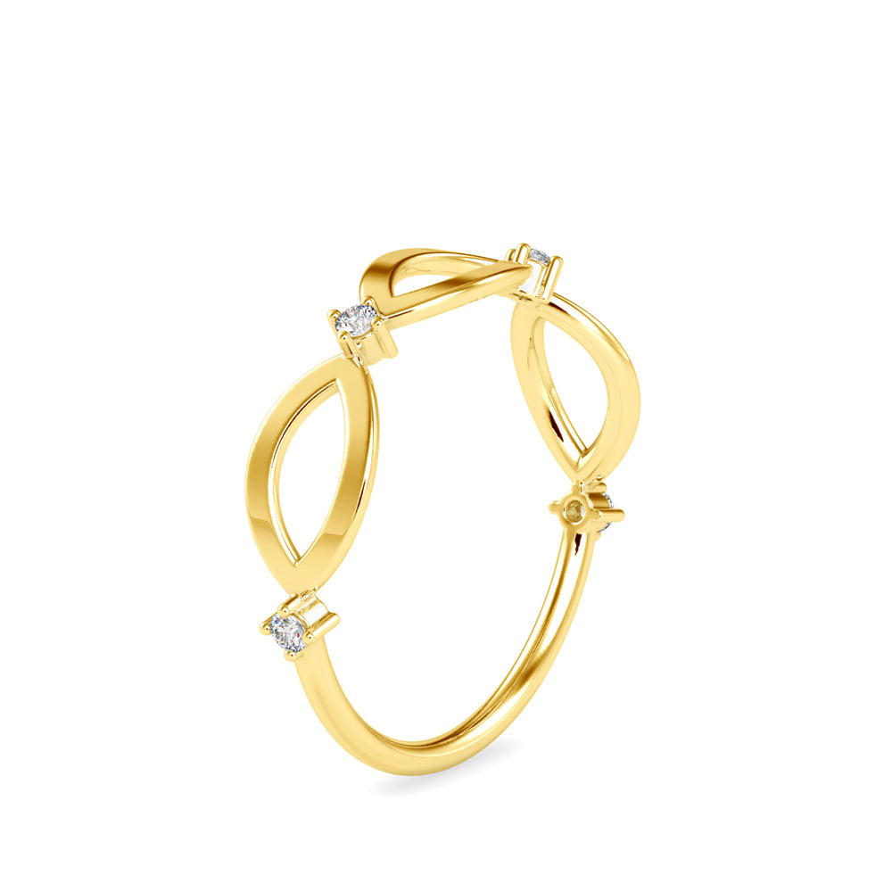 Glittering Trinity Ring
