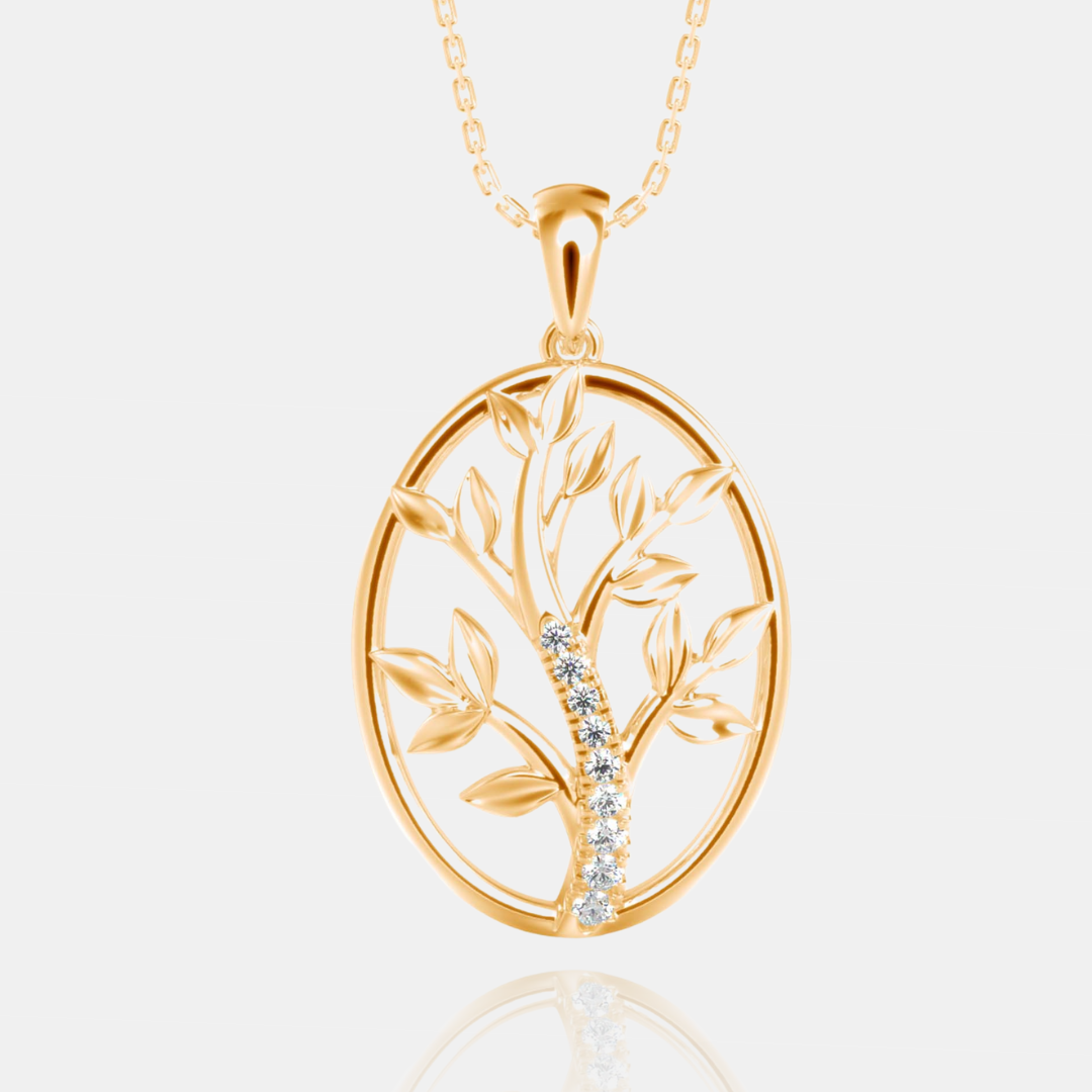 The Sparkling Moneyplant Pendant