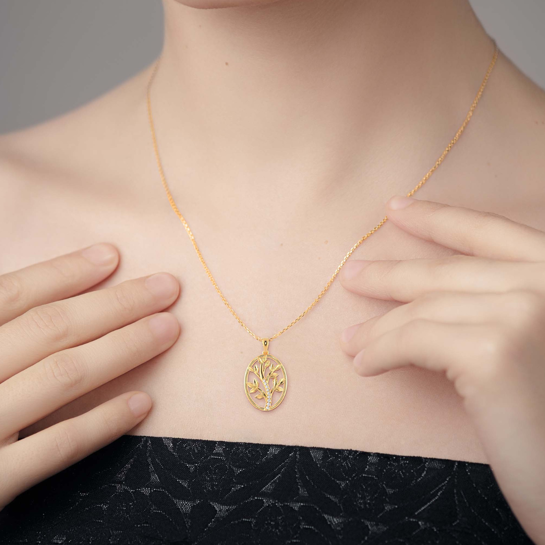 The Sparkling Moneyplant Pendant