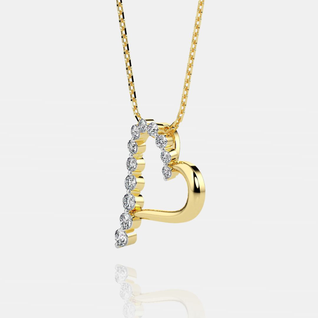 Diamond Studded Love Pendant